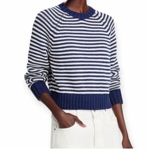 NEW Vineyard Vines Navy and White Striped Crew Neck Sweater XL